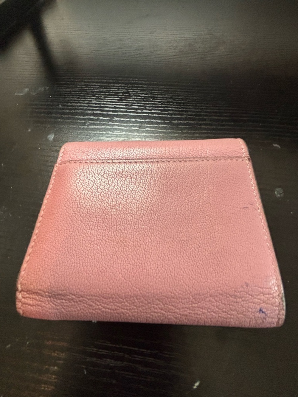 Authentic Christian Dior Saddle Lotus Wallet – Pink Grained Goatskin - Picture 2 of 12